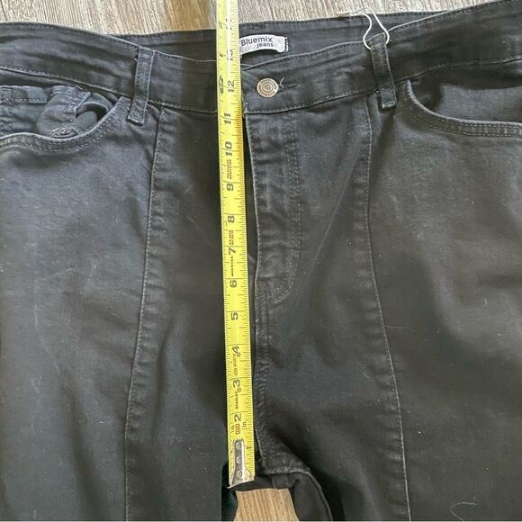 Blumix jeans  black denim 5 pocket Capri sz 20 - Picture 4 of 11